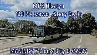 MPK Olsztyn - linia 130, MAN NG323 Lion's City G #2037