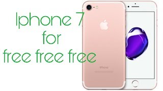 Get an iphone7 for free is it real =made by technical support hindi