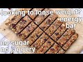 loose weight by eating this healthy snack | no sugar, no jaggery energy bar | granola bar recipe