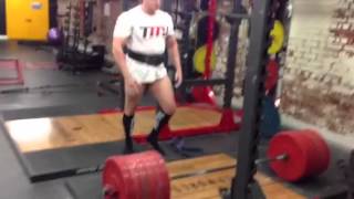 MassiveJoes.com - Steve Mills Strength Training - 320kg (705lbs) Deadlift Dead Lift Miss