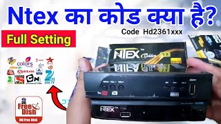 Ntex Box ka Code | Ntex Golden v8 Full HD Best Mpeg4 WiFi Set Top Box | DD Free Dish Setting