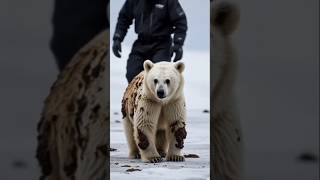 Save a baby bear from crustaceans #animals #bear