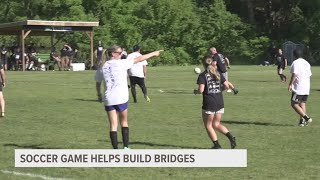 Kent County deputies and military members connect with community through soccer game