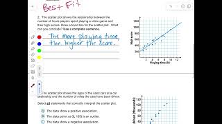 Into Math8 Module 8 - Study Guide Answer Key, Pages 1 and 2