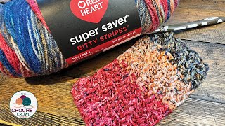 Red Heart Woven Crochet Stitch for Scarves