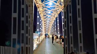 Kolkata Unic Bridge|| Babughat Foot over bridge || #shorts #ytshorts #bridge #viralvideo