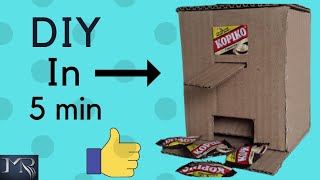 How to Make a Simple Candy Vending Machine at Home / DIY Candy Machine.