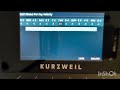 Kurzweil K2700 Velocity settings