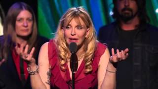 Kurt Cobain's mother, sisters \u0026 Courtney Love Nirvana HBO (PRO Shot) Rock Hall of Fame 2014