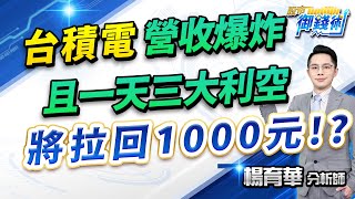 2025.01.10【台積電營收爆炸 且一天三大利空 將拉回1000元!?】#楊育華 #股市御錢術