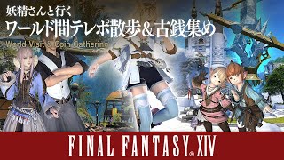 【FF14】妖精さんと行くワールド間テレポ散歩＆古銭集めの旅