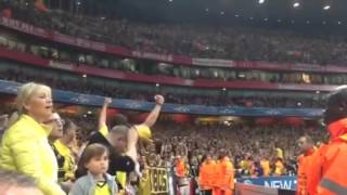 BVB Torjubel in London (FC Arsenal vs. Borussia Dortmund 1:2 - 22.10.2013)