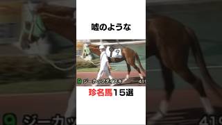 嘘のような珍名馬15選#競馬 #shorts