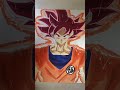 【ドラゴンボール】スーパーサイヤ人ゴッド悟空描いてみた