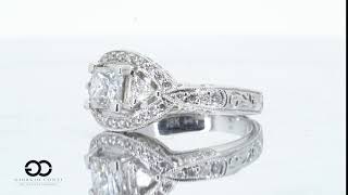 18KT Ladies White Gold and Diamond Engagement Ring