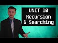 AP Computer Science A Unit 10 Review - Recursive Methods - Recursion, Searching, Sorting - CSA