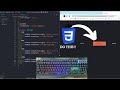 ASMR Programming - Coding Button Hover UI - No Talking