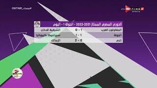مساء ONTime - نتائج مباريات الدوري المصري الممتاز 2021 - 2022 - الجولة 1 - اليوم