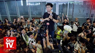 Freed Hong Kong democracy activist joins mass calls for leader to quit