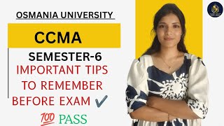 CCMA | COST CONTROL & MANAGEMENT ACCOUNTING | IMPORTANT TIPS & TRICKS | SEM-6 | @shivanipallela
