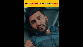 Fastest Rap Song In DHH 😱❓🔥 #raftaar #mcstan  #rcr  #shorts