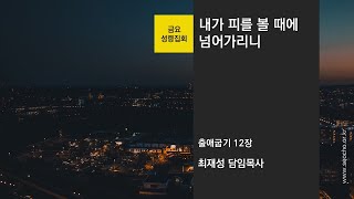 내가 피를 볼 때에 넘어가리니 / 출 12장 / 최재성 담임목사 / 25.1.31 금요성령집회