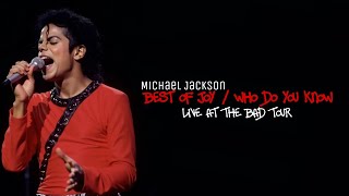 Michael Jackson - Best of Joy / Who Do You Know | Live on The Bad Tour (FANMADE)