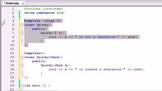 C++ Tutorials 61 Template Specializations