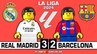 Real Madrid vs Barcelona 3-2 All Goals Highlights • El Clasico LaLiga 2024 Lego Football ElClasico