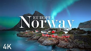 Norway 4K Video - Relax with Calm Music and Beautiful Nature from Drone