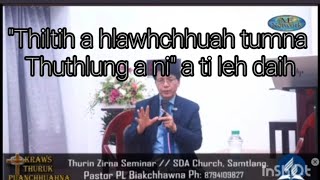 Reaction# Pastor PL Biakchhawna/Chatuan thuthlung.