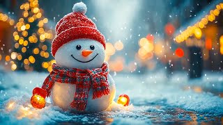 Relaxing Christmas Jazz - Cozy Snowman Scene \u0026 Festive Instrumental Music