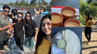 Part~2💃🏻श्रीवर्धन Trip..Beach वर केली धमाल..पाण्यात खूप खेळलो आम्ही💃🏻बिन चप्पल आलो hotel var🙄😎