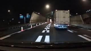 横浜新道戸塚料金所～首都高金港JCT～生麦JCT～大黒PA～ベイブリッジ～金港JCT～横浜新道　一周り