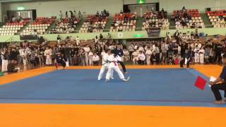 kyokushin karate 2016極真富山県大会 小学6年女子 極真三重 谷井さつき 1回戦