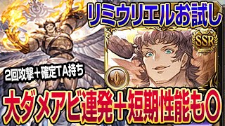 【グラブル】大ダメアビ連発＋短期戦性能〇のリミウリエルをフルオートでお試し&解説！【GBF】