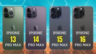 iPhone 13 Pro Max vs iPhone 14 Pro Max vs iPhone 15 Pro Max vs iPhone 16 Pro Max