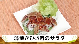 ナマなキッチン「薄焼き挽き肉のサラダ」