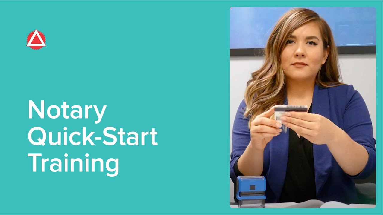 Notary Quick Start Training Youtube