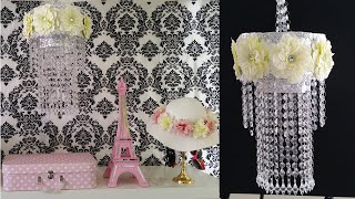 Como hacer una lámpara  / chandelier diy idea