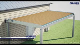 GUHHER bioclimatic pergola system installation