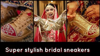 Most Trending stylish bridal sneakers #its_all_about_fashion_and_craft