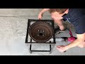 how to make a blacksmith coal forge from a car brake drum