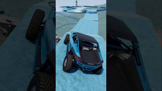 Driving up on frozen road in BeamNG Drive 😱 #shorts #beamng #beamngdrive #iceroad #fyp