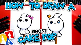 How To Draw A Ghost Cake Pop For Halloween