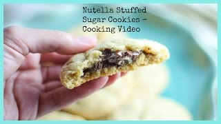 Nutella Stuffed Sugar Cookies - Cooking Video Recipe - Honest and Tasty