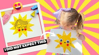 Sponge Stamp Sun Craft: Fun and Easy Art Activity for Preschoolers!