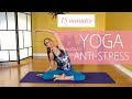 Cours de Yoga anti-stress de 15 minutes avec MARYSE LEHOUX.