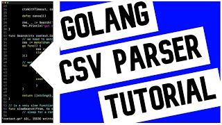 Go (Golang) CSV Parser Tutorial