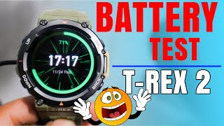 Amazfit T Rex 2 battery Life Test